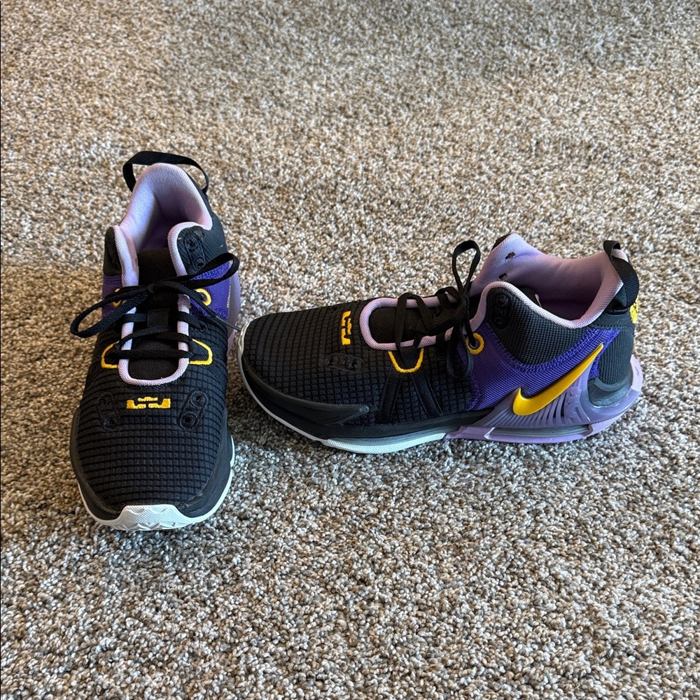 Black and Purple Nike LeBron Witness 7